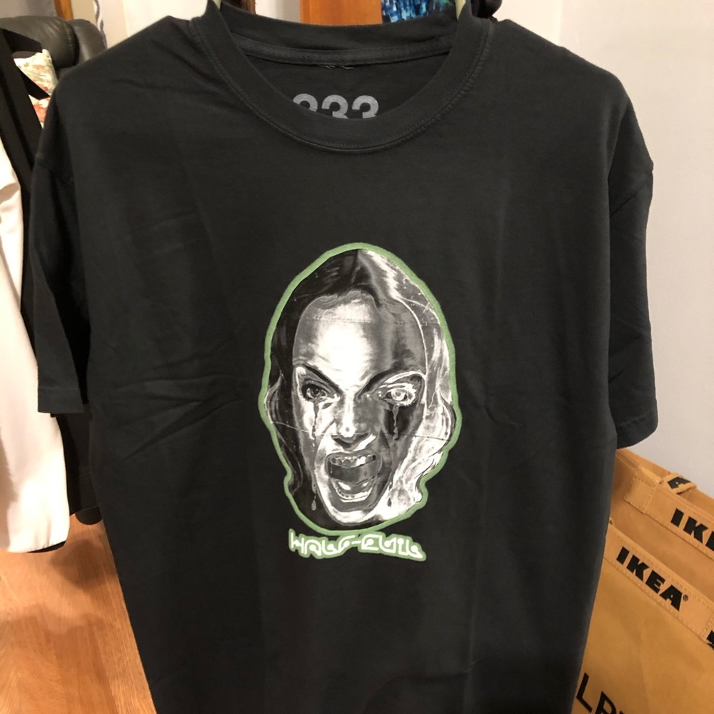 Half Evil Chrome Face Tshirt